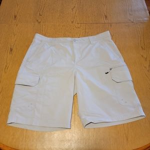 Size 38 waist gray cargo shorts